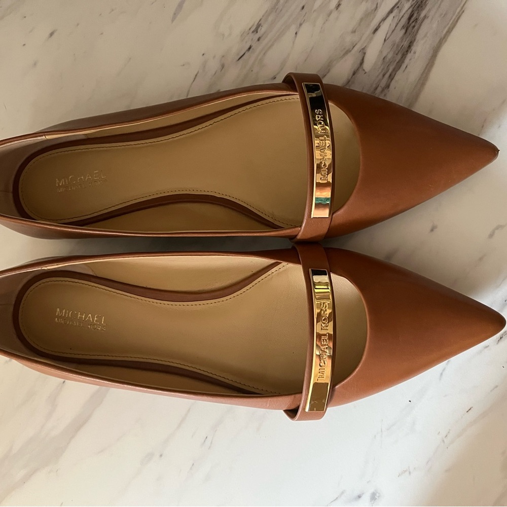 Michael Kors Jess Leather Flats